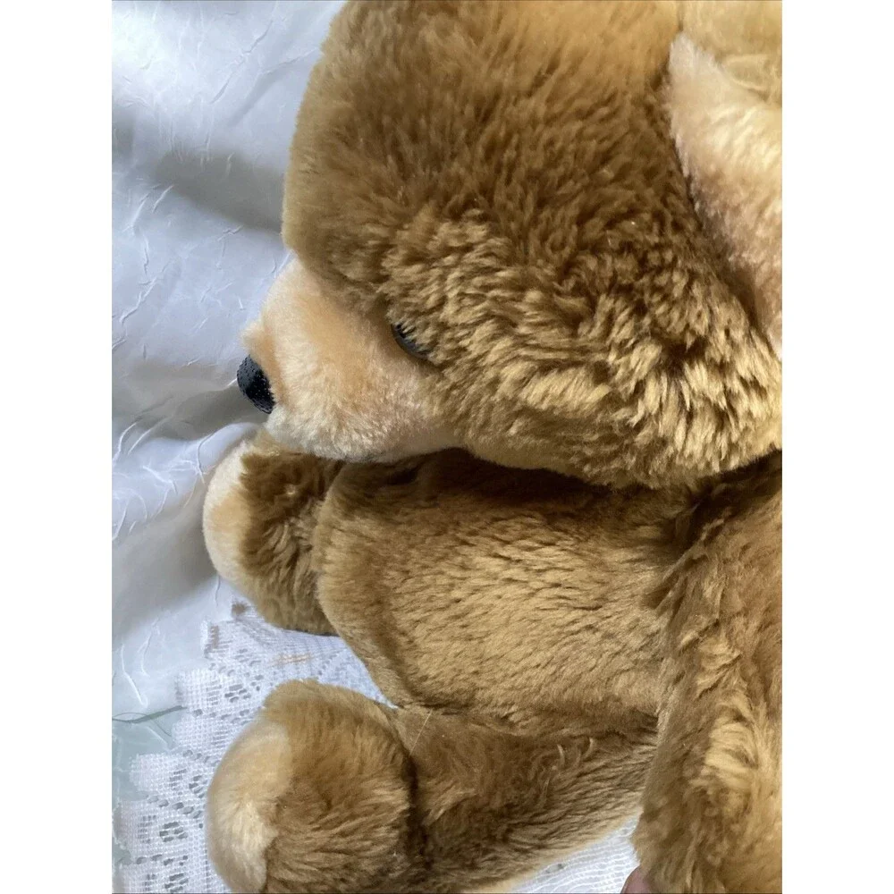 Vintage Roly Poly Brown Bear Sitting Pot Belly California Stuffed Toys Animal